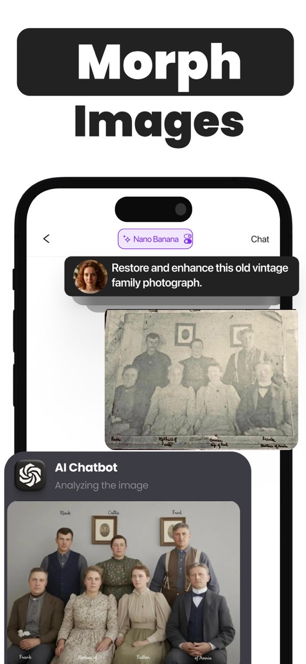 Orion AI app screenshot showing image feature